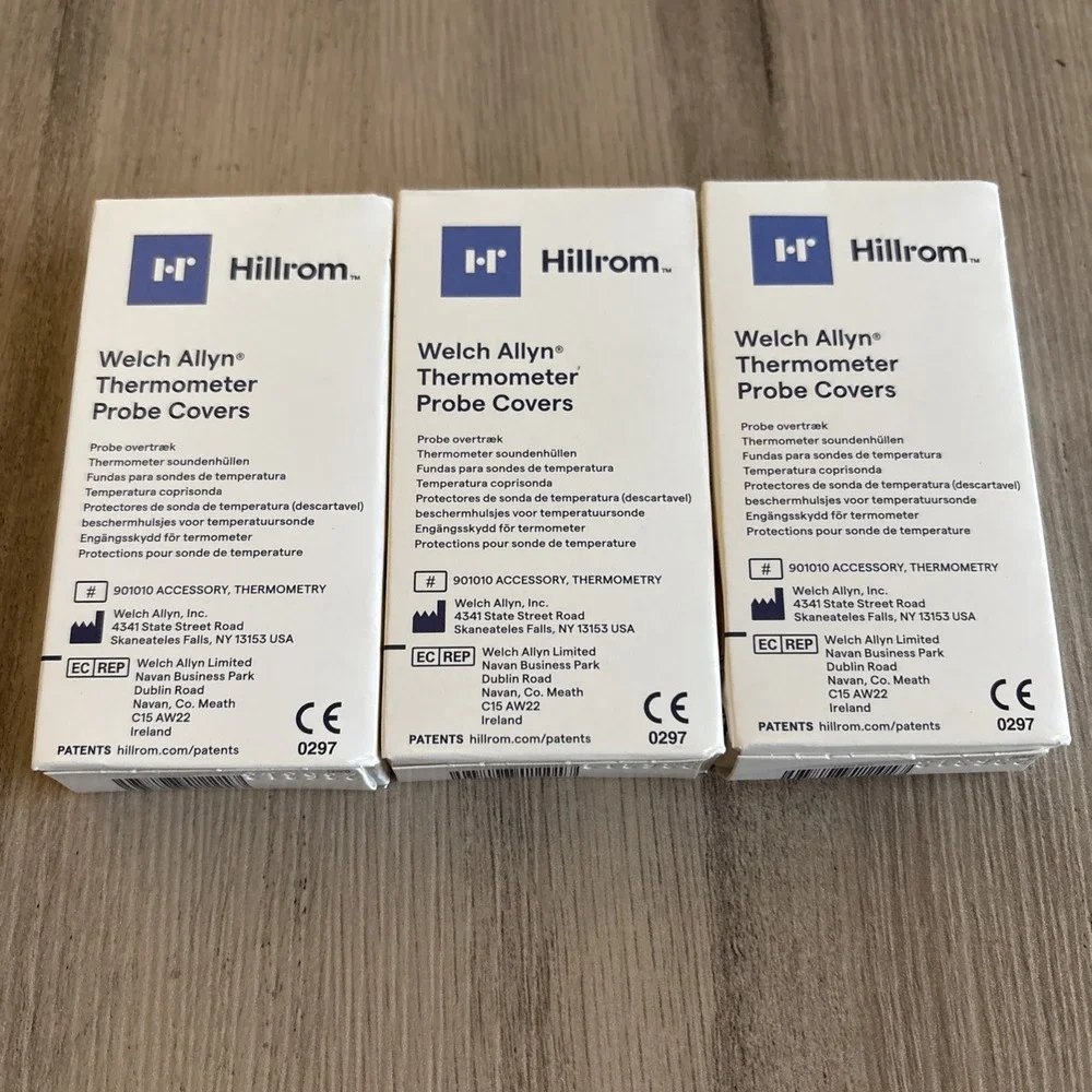 Welch Allyn 25X 3 Boxes Thermometer‎ Probe Covers #05031 New Sealed Boxes